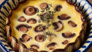 Clafoutis aux champignons savoureux