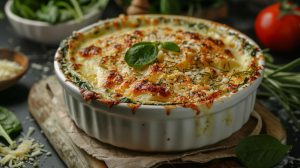Recette facile de gratin d'épinards gourmand - Idées Cuisine