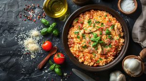 Comment réussir un risotto poulet chorizo savoureux et crémeux ?