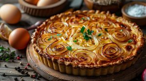 Recette facile et rapide : tarte à l'oignon gourmande