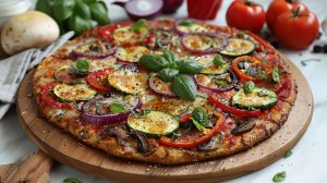 Recette de pizza végétarienne facile et savoureuse