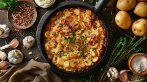 Recette facile : tartiflette gourmande à la poêle