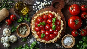 Recette facile de tarte aux tomates cerises - Découvrez comment la préparer !