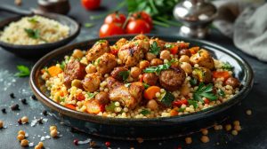 Recette de couscous au poulet et merguez facile : guide complet