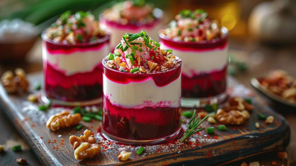 Recette de verrines de betterave : chic et rapide