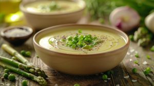 Recette de crème d'asperges en verrines : une entrée raffinée et simple