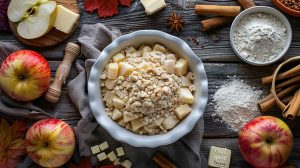 Recette facile du crumble aux pommes du "Chat qui Tousse
