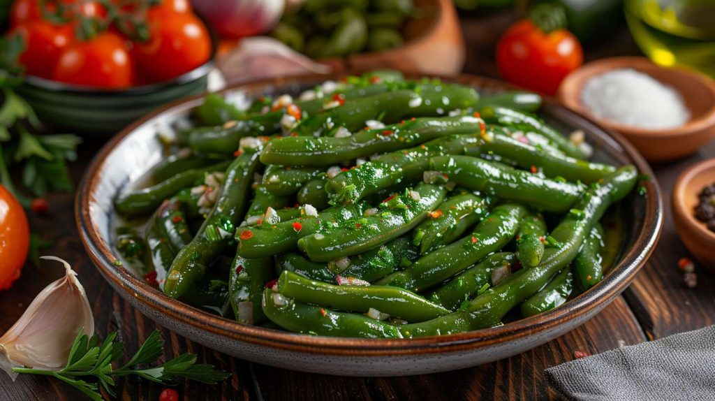 Recette libanaise d'haricots plats à l'huile d'olive et coco