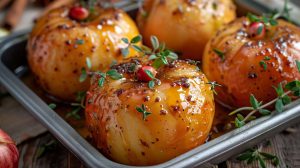 Recette de pommes au four caramélisées : plaisir sucré et simplicité !