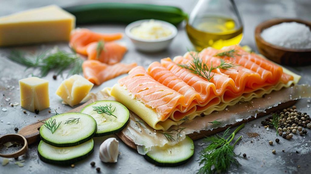 Recette de lasagnes au saumon et courgettes : saveurs gourmandes garanties