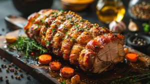 Recette de rôti de porc à la moutarde et au miel : savourez l'harmonie des saveurs