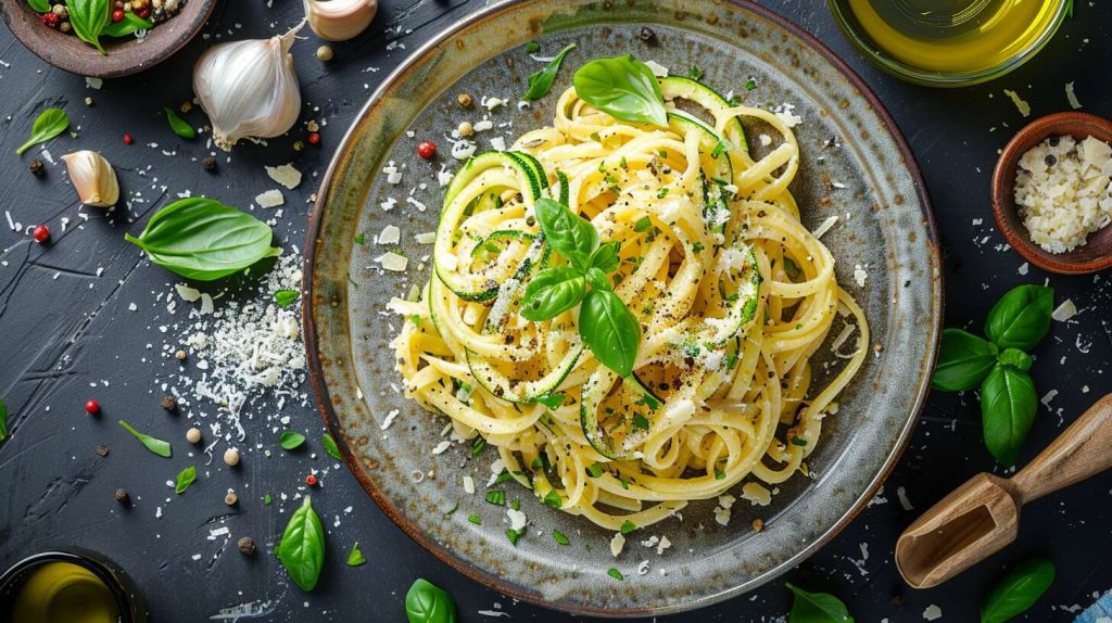 Recette de pâtes à la courgette : facile et rapide