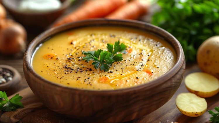 Recette facile de potage poireaux-carottes-pommes de terre