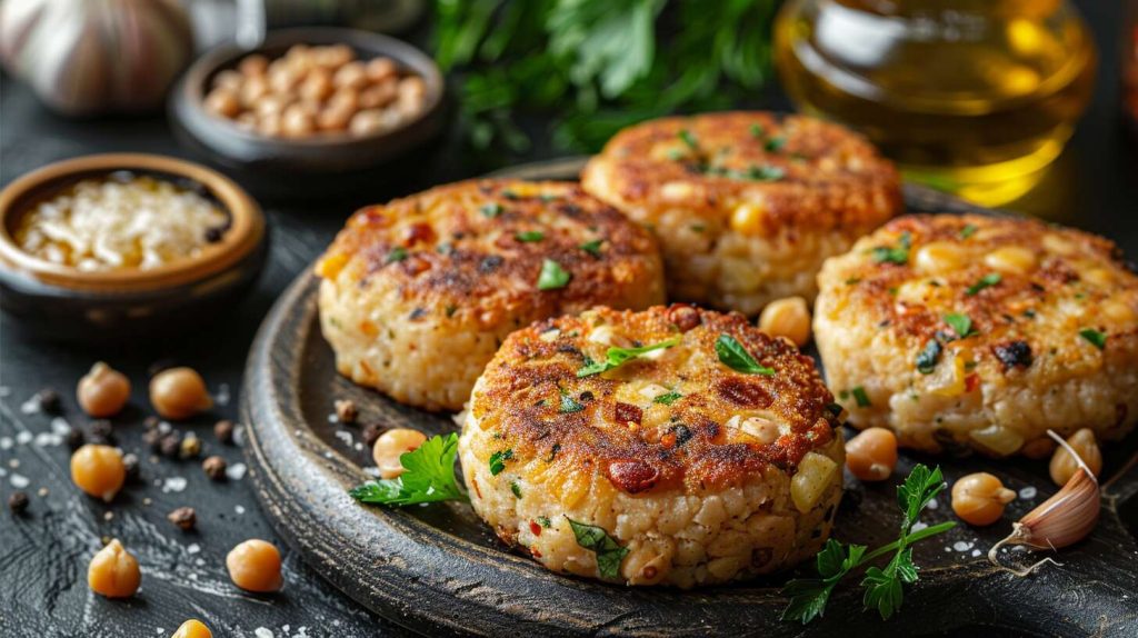 Recette facile de galettes de pois chiches : saveurs orientales garanties