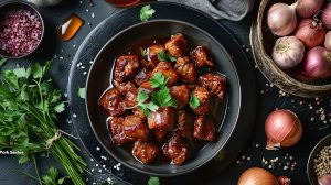 Sauté de porc au miel et ras el hanout : recette facile et exotique