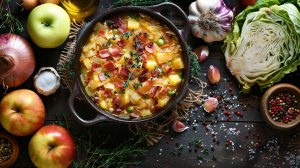 Recette de chou et pomme en cocotte : saveurs automnales