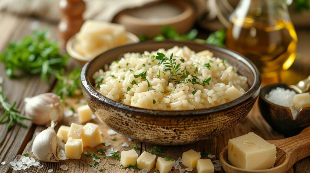 Recette facile et rapide de risotto au parmesan