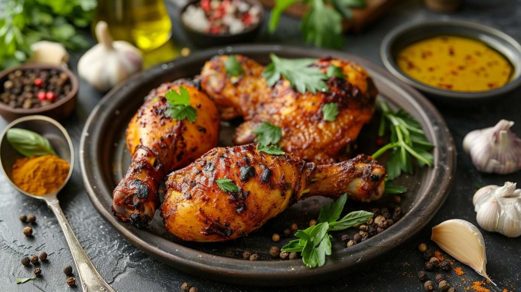 Recette facile : cuisse de poulet au curry au four