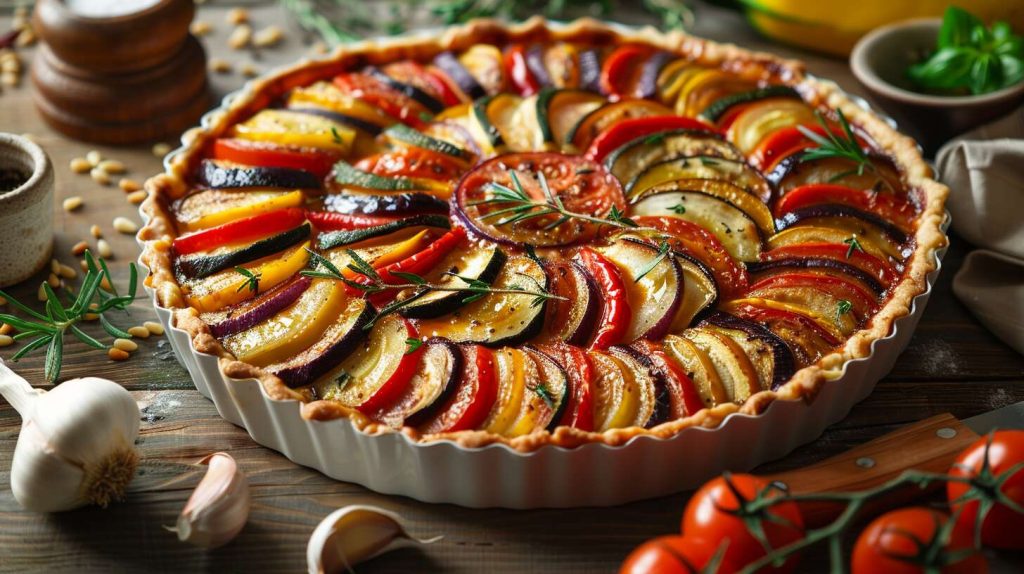 Recette tarte à la ratatouille et pignons : savourez le soleil dans votre assiette !