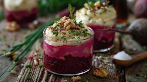 Recette de verrine express : betteraves et Boursin en 10 minutes