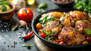 Recette poulet basquaise Cookeo : préparation rapide et savoureuse