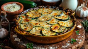 Recette de gratin de courgettes à la béchamel provençale - Facile & Savoureux