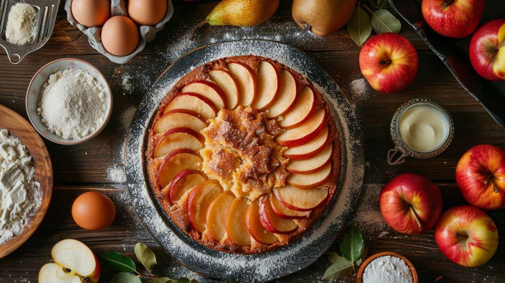 Recette de gâteau aux fruits : savourez la douceur pomme-poire