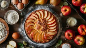 Recette de gâteau aux fruits : savourez la douceur pomme-poire