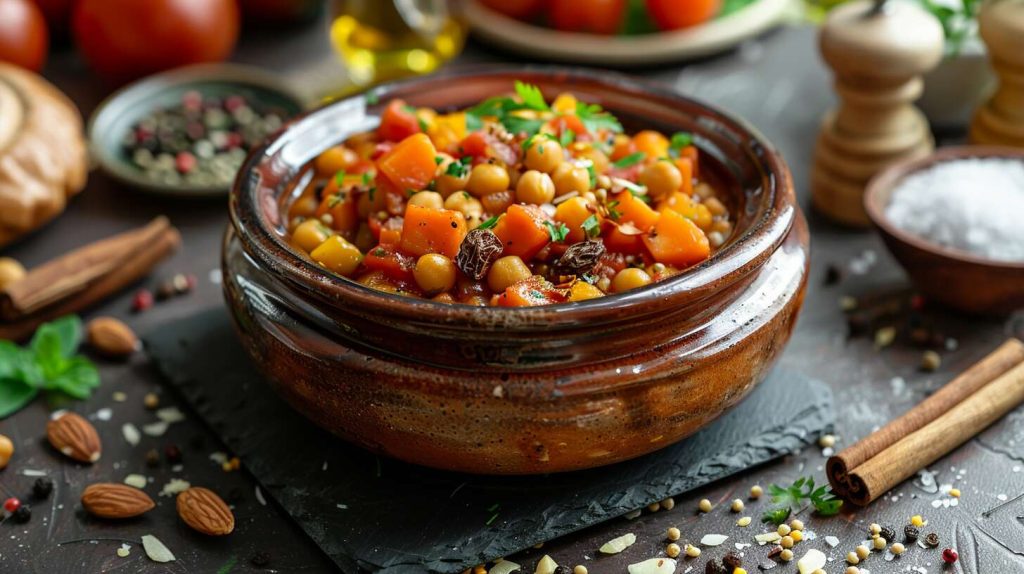 Recette de tajine végétarien aux légumes et épices : saveurs marocaines