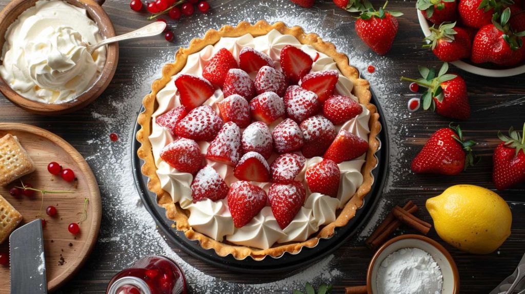 Recette facile de tarte aux fraises sans cuisson - Découvrez comment la réaliser !