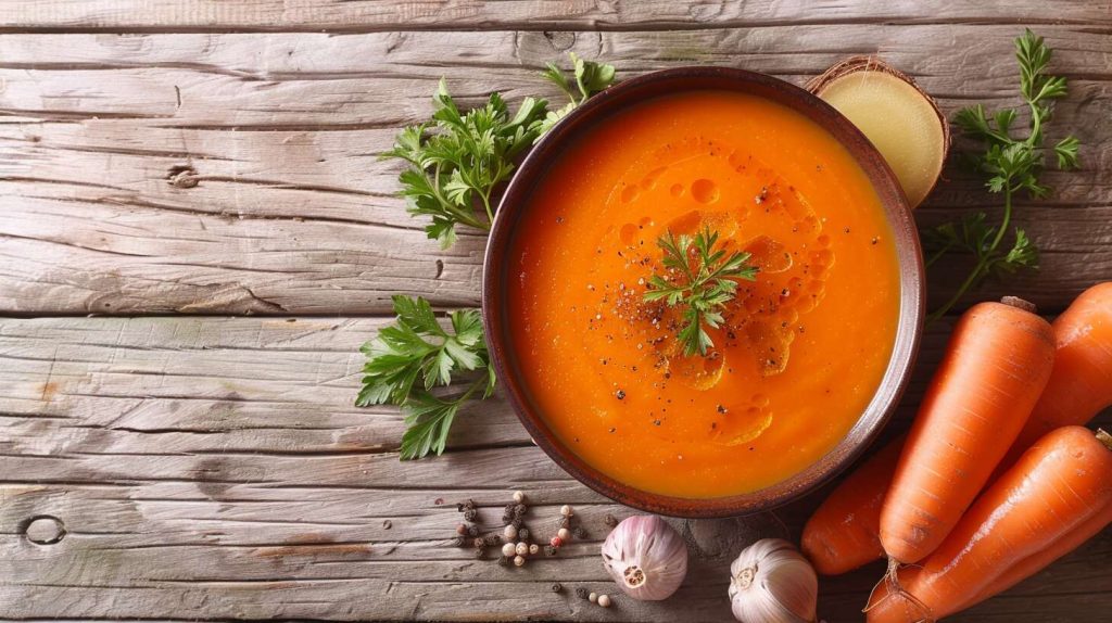 Recette facile : soupe de carottes au lait de coco - Cuisine gourmande