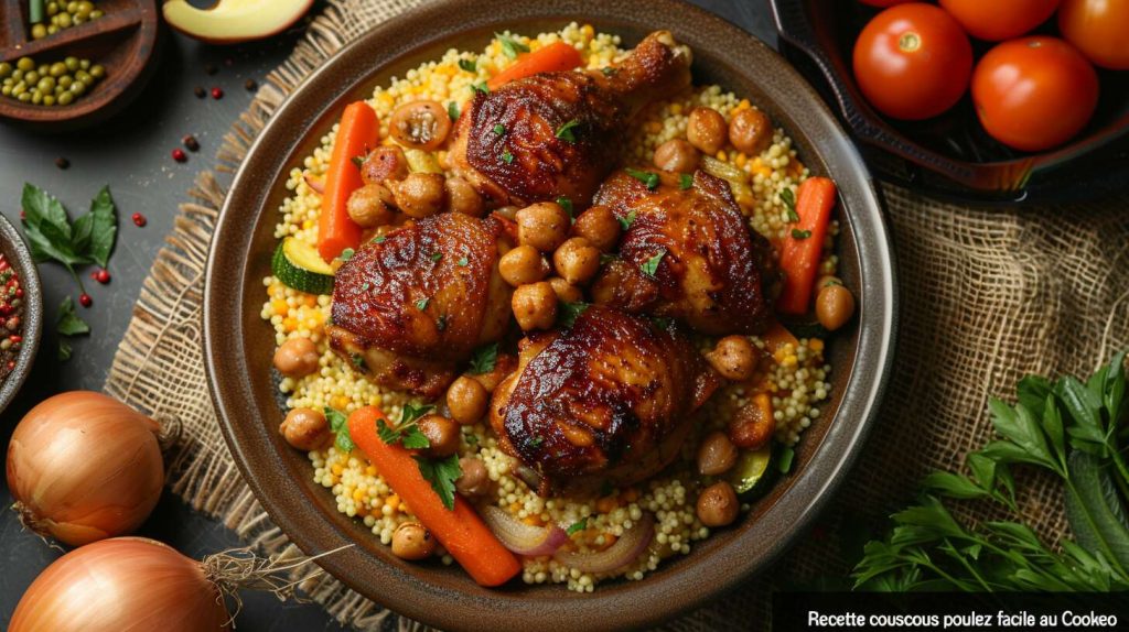 Recette couscous poulet et merguez facile au Cookeo : rapide et délicieuse