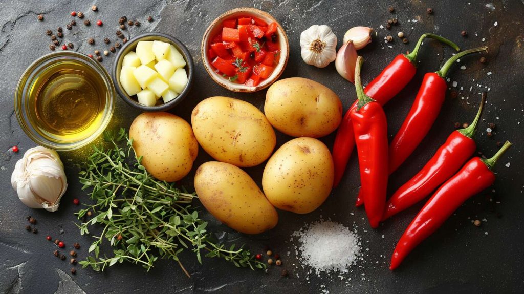 Recette de pommes de terre aux poivrons rouges et à la crème : saveurs gourmandes