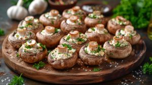 Recette de champignons farcis pour l'apéritif : saveurs et convivialité garanties