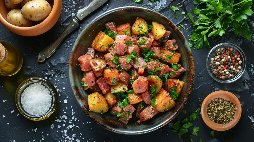 Recette de salade au lard ardennaise : saveurs authentiques