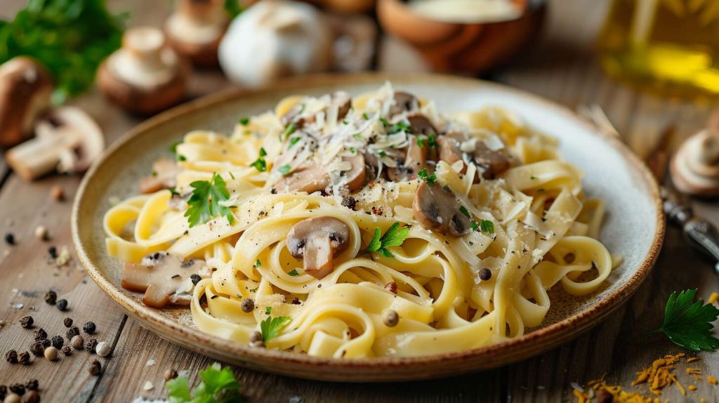 Recette tagliatelles aux champignons : saveurs automnales en cuisine
