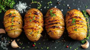 Recette Hasselback Potatoes : pommes de terre rôties à la Suédoise