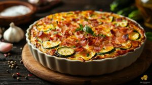Gratin de courgettes aux lardons : recette facile et gourmande