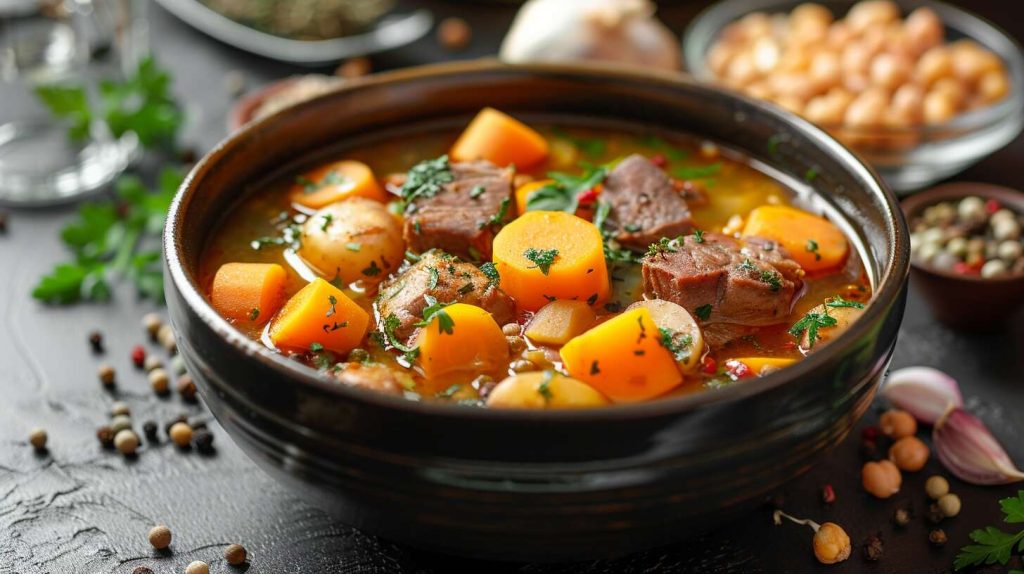 Recette pot-au-feu aux pois chiches façon cocido : saveurs traditionnelles revisitées