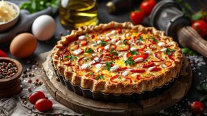 Recette de quiche gourmande aux poivrons : saveurs et couleurs en cuisine