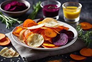 Chips de légumes au four : recette facile et croustillante !