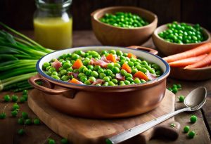 Recette traditionnelle de petits pois à l’ancienne