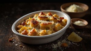 Recette de gratin de ravioles au parmesan par Liza : délice assuré !