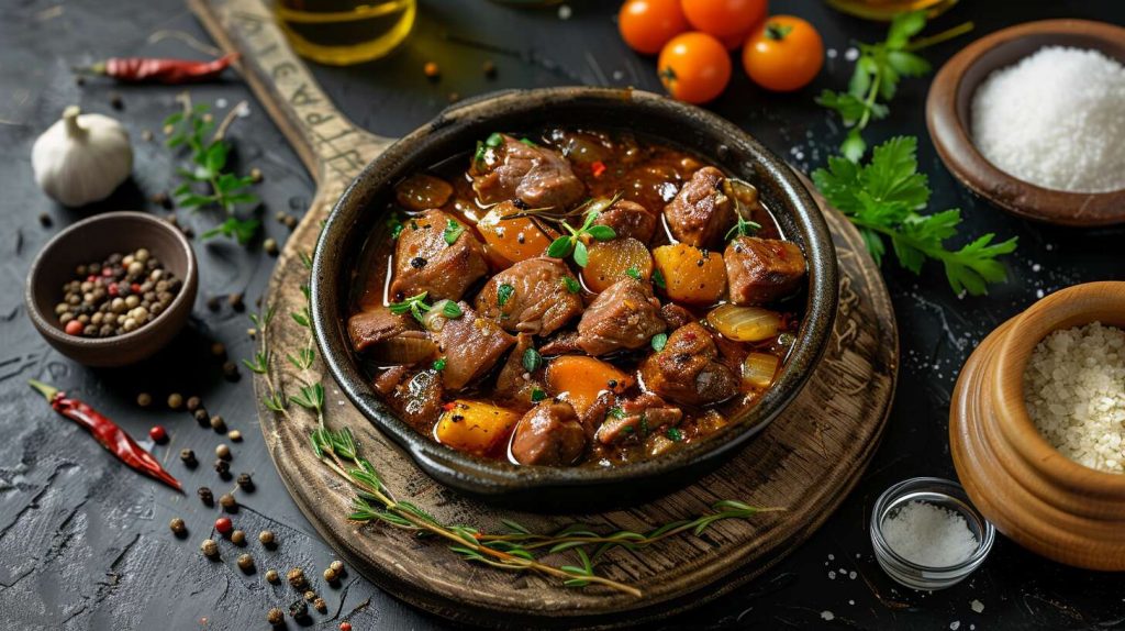 Recette de cœur de porc au vin blanc et oignons : saveurs authentiques et traditionnelles