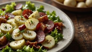 Recette de salade vosgienne gourmande : saveurs d'Alsace-Lorraine