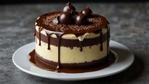 Recette de bavarois au chocolat noir et blanc : plaisir gourmand en dualité