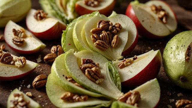 Recette de salade d'endives aux pommes et noix par Laurent Mariotte