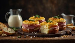 Recette faciles de minis cakes au jambon et fromage