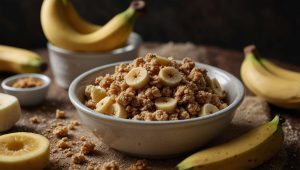 Recette facile de crumble à la banane : un dessert délicieux et rapide