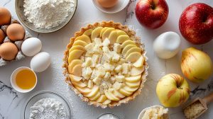 Recette facile de tarte moelleuse aux pommes sans pâte